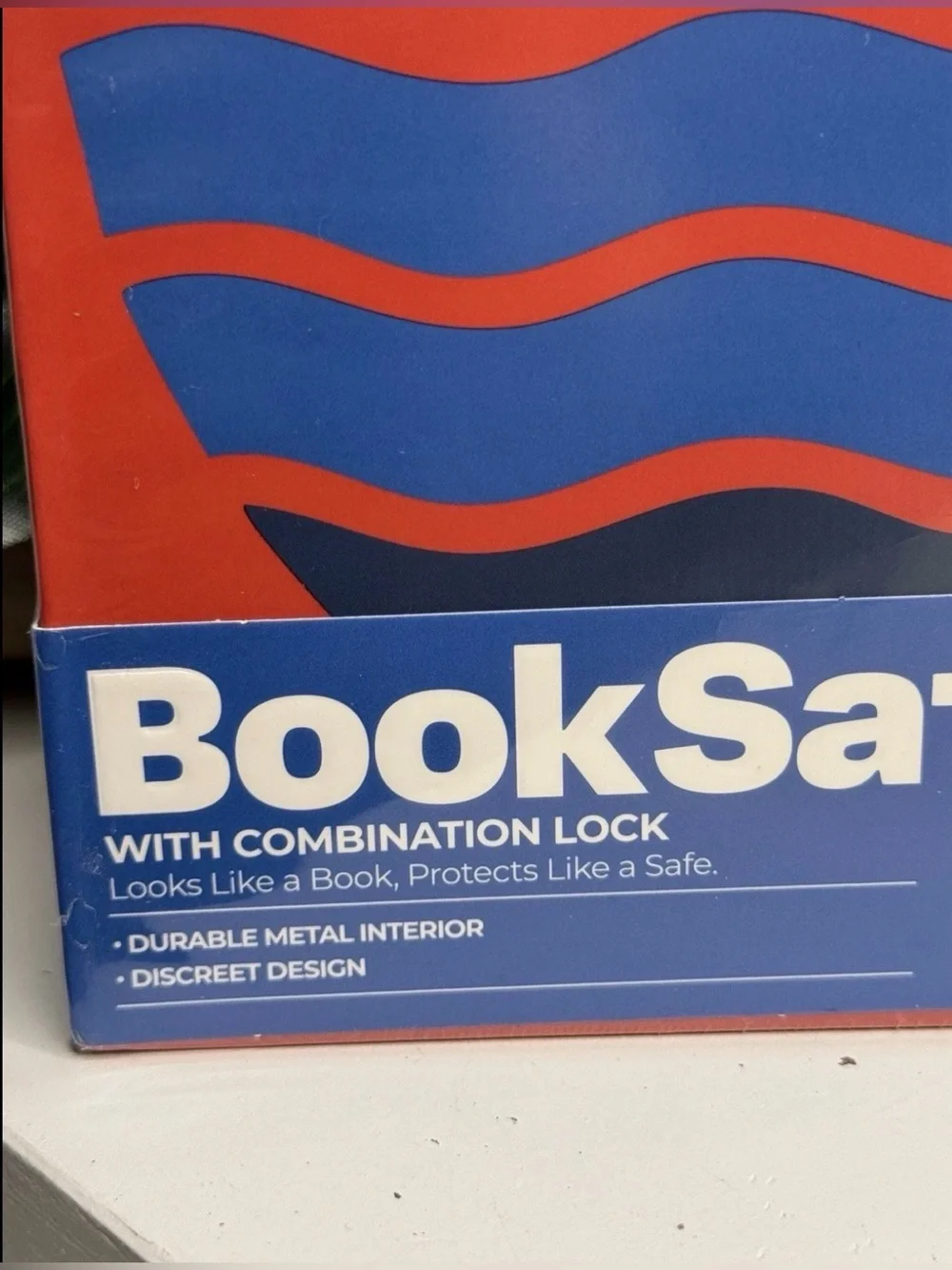 NEW! Arte de Casa MAUI BOOK BookSafe Portable Combination Lock Box Large Metal